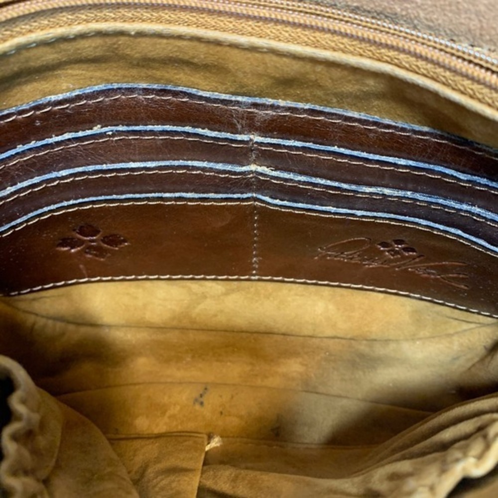 Patricia Nash Brinlee Leather Saddle Crossbody Bag-European Map - Picture 12 of 14